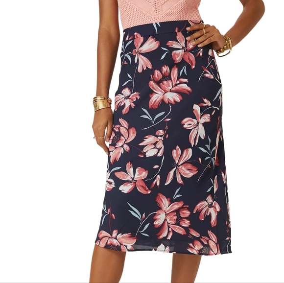 Hutch Dresses & Skirts - NEW Anthropologie Hutch Floral Midi Skirt Size 12 Romantic Feminine Flowy Chic